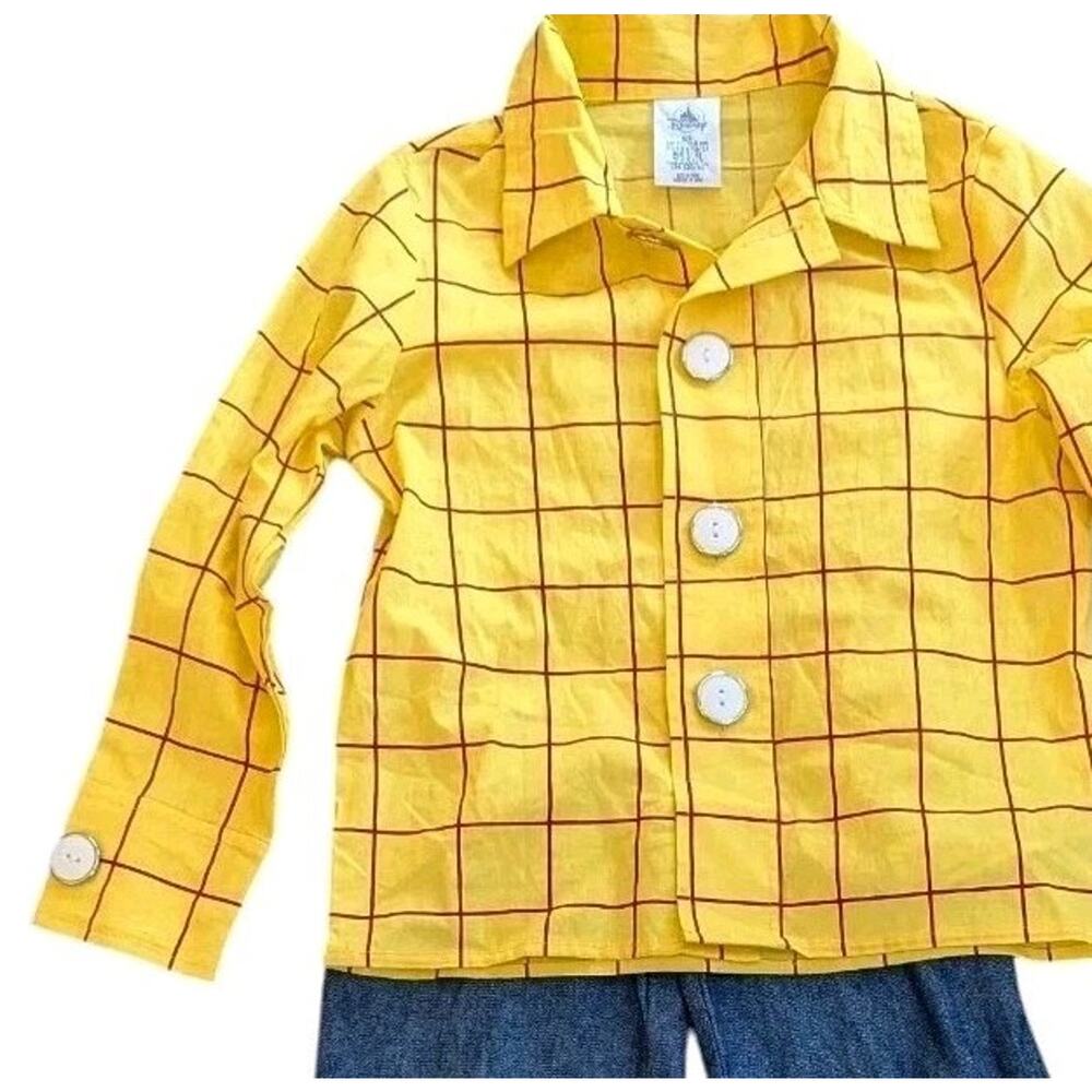 Toy Story Sheriff Woody Costume Boys 5 6 Shirt Jeans Pants Disney Store Cowboy - Picture 2 of 6